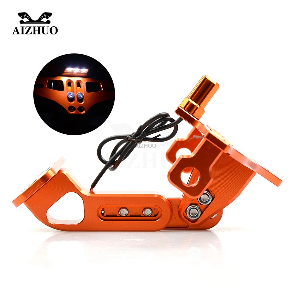 CNC алюминиевый держатель номерного знака мотоцикла задняя планка пластина рамка