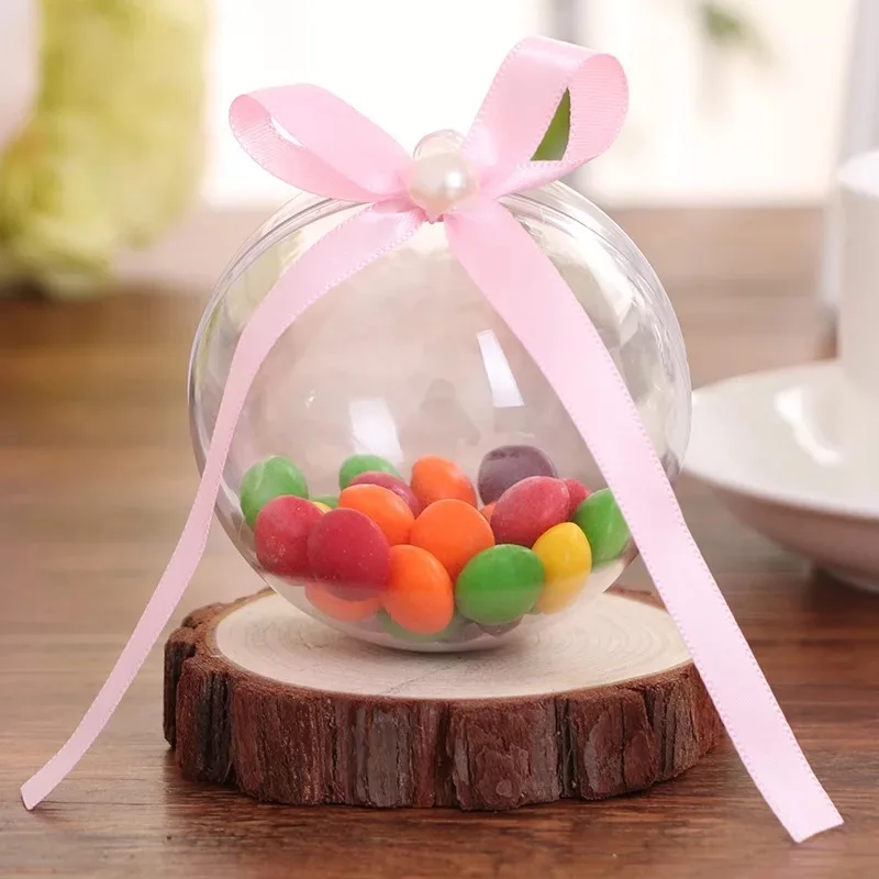 5 шт./компл. 6 см прозрачная Конфета коробки сладкие пластиковые формы контейнер