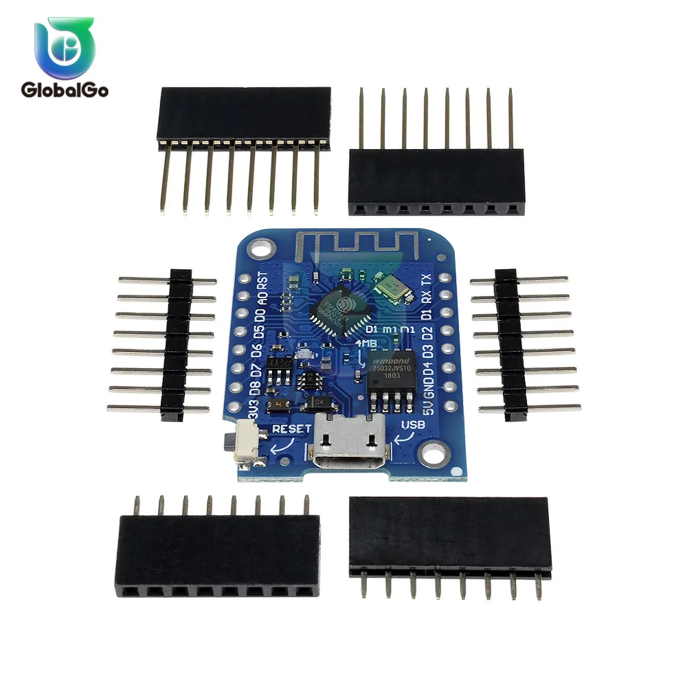 ESP8266 CH340 V3 USB D1 Мини wifi макетная плата D1 Мини IOT доска 3,0 в с контактами