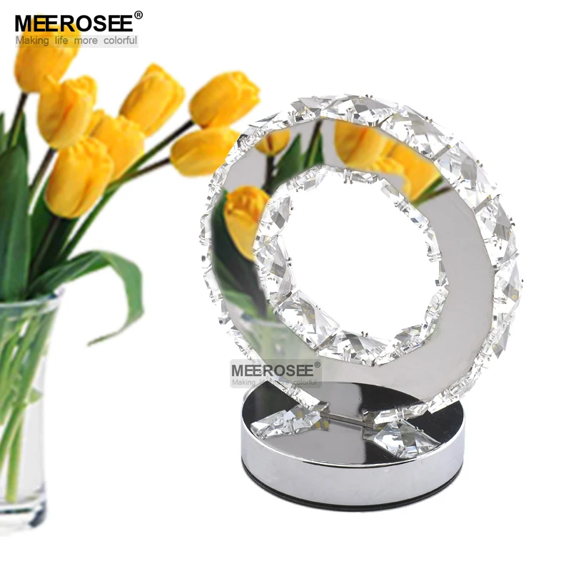 Светодиодная кольцевая Настольная лампа с кристаллами светодиодная настольная