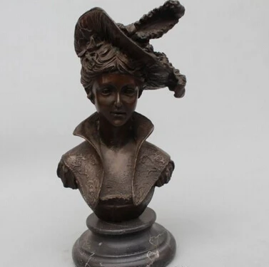 Медная латунь китайские ремесла Азиатский 10 &quotскульптура Западное искусство