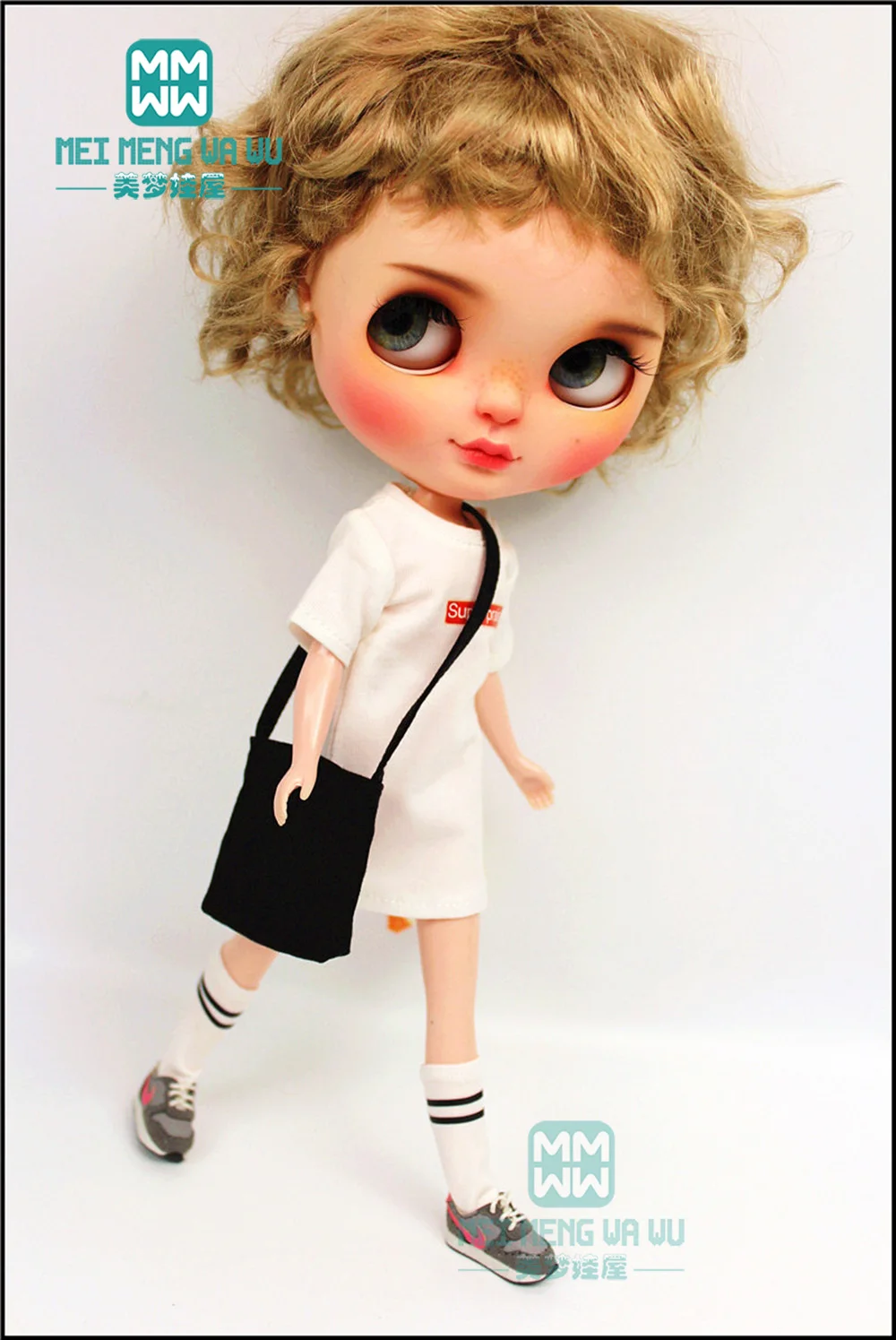 Новинка 2019 одежда Blyth Azone модная трендовая длинная футболка носки для 28 30 см 1/6