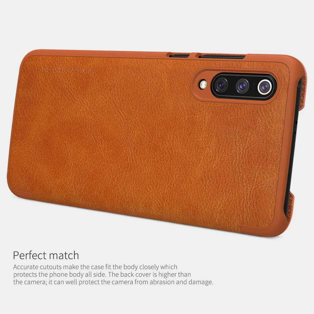 For xiaomi mi 9 /mi9 Explore Phone Case Nillkin QIN Protective flip Cover Leather Pocket Wallet Back With Retailed Package | Мобильные