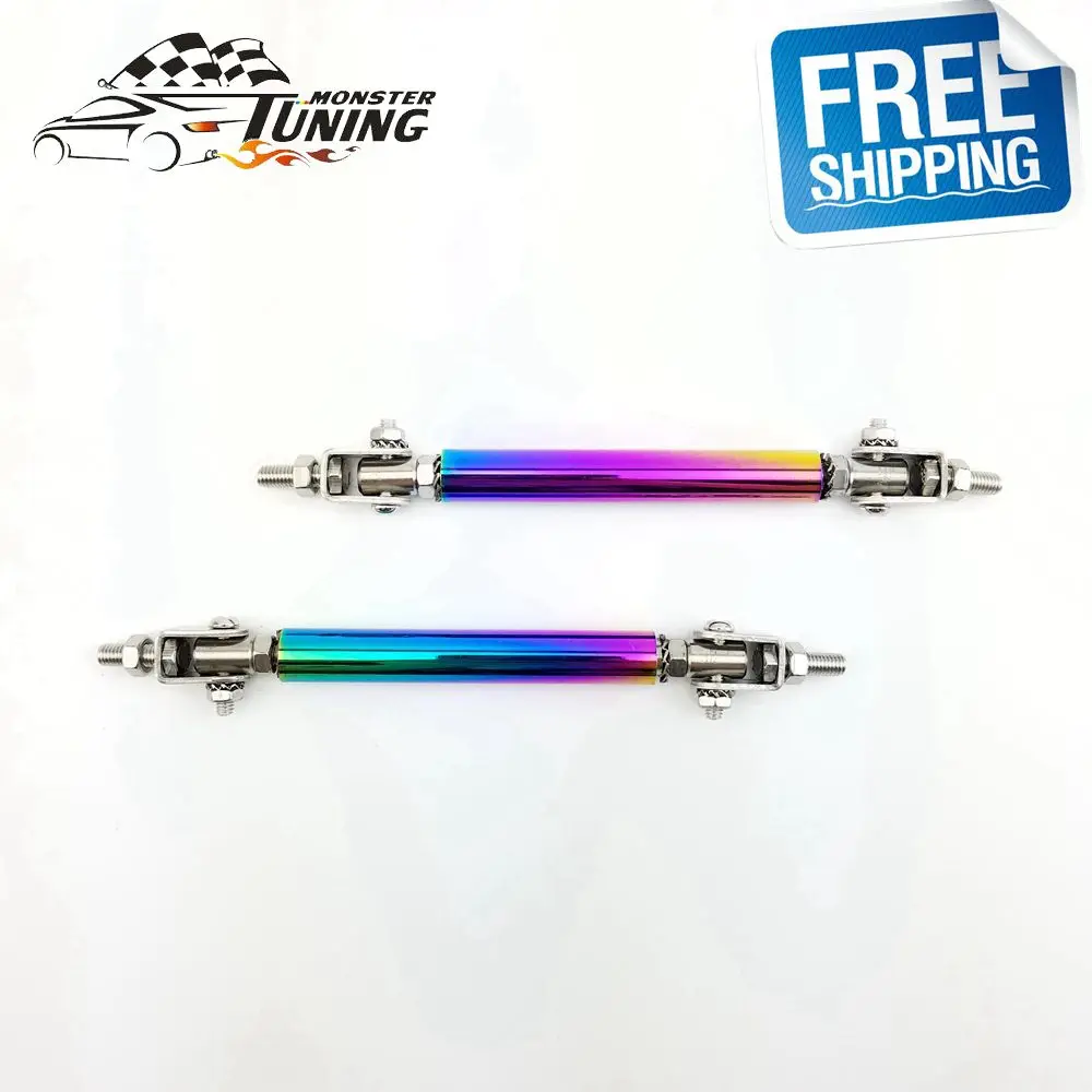 Универсальный Регулируемый передний бампер 75 мм разветвитель для губ 1 пара