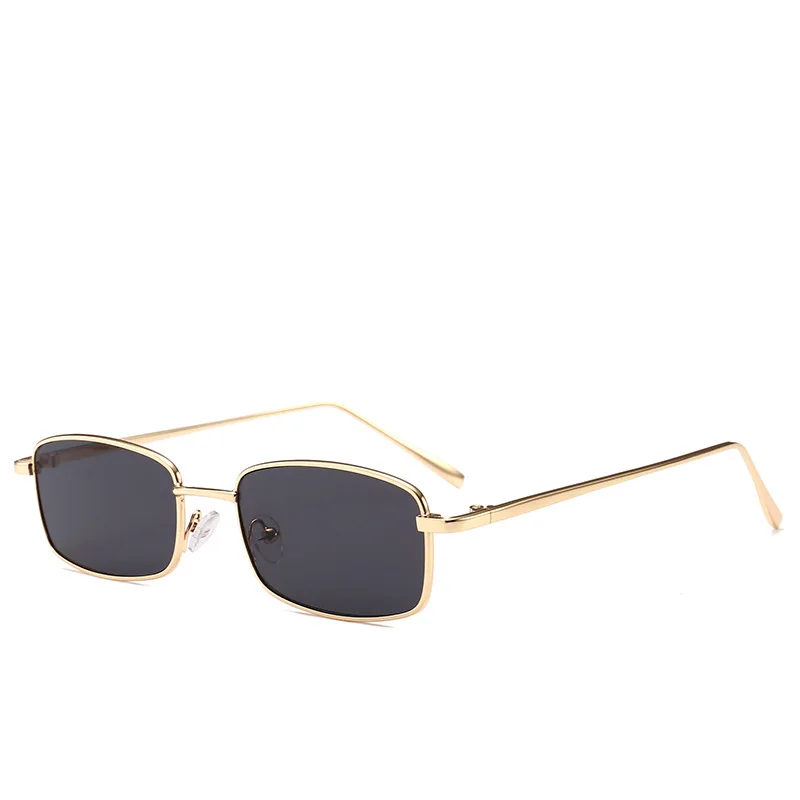Женские солнцезащитные очки, новинка, HD бренд, cateye, очки, oculos, модные, прямоугольная, металлическая оправа, оттенки, UV400, женские солнцезащитные очки - Цвет линз: C10