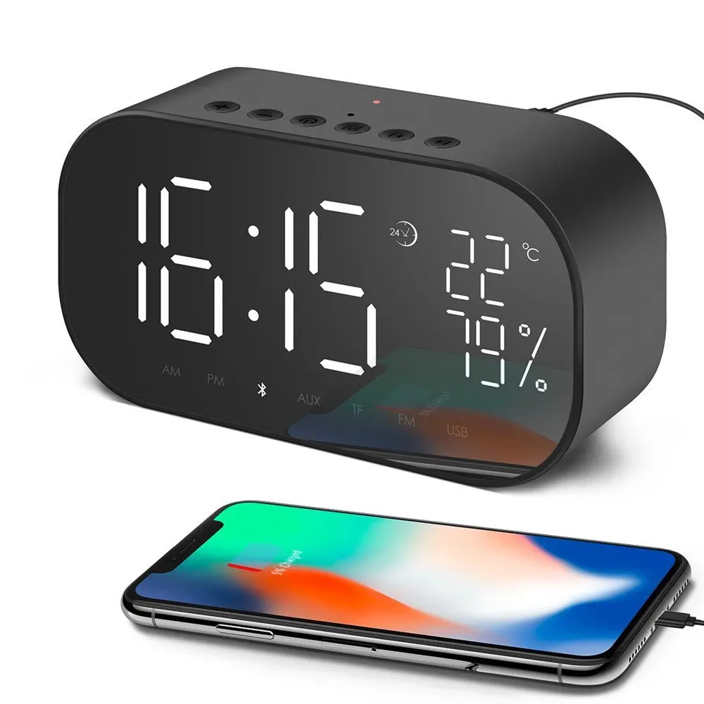 Светодиодный цифровой будильник электронные настольные часы nixie с большой