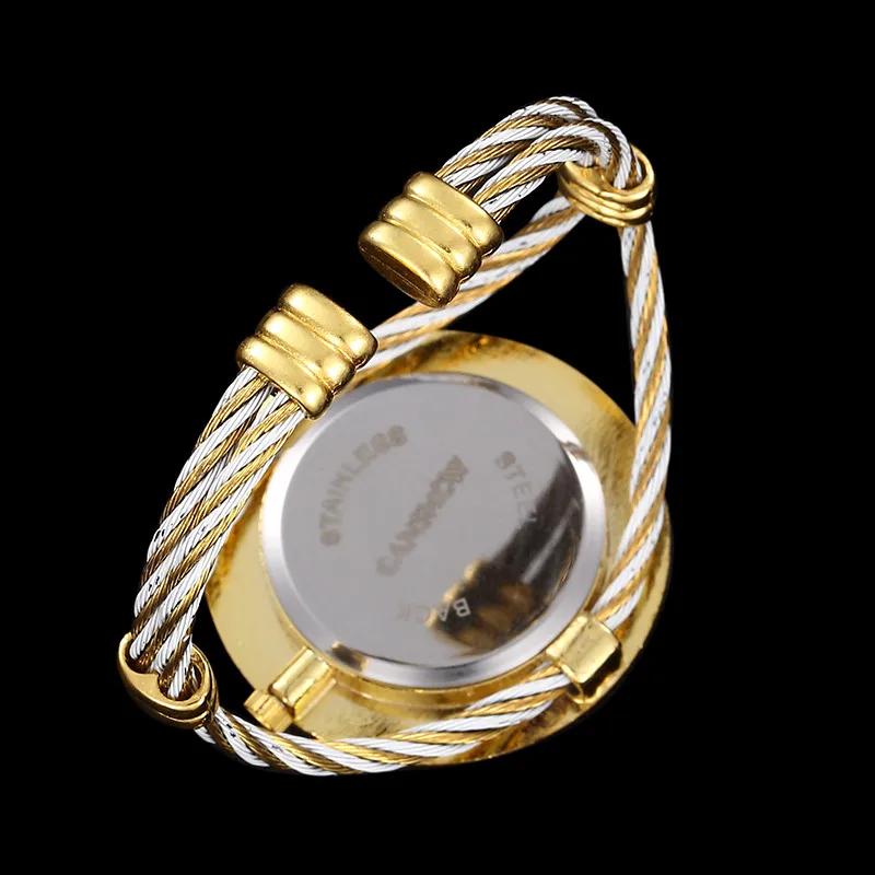 Роскошные Стразы вихревые металлические часы женские женское платье браслет для