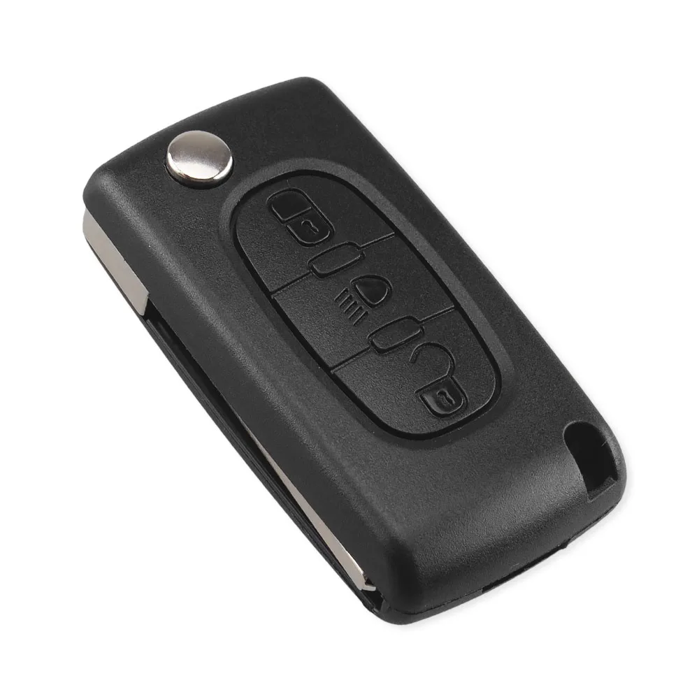 KEYYOU для Citroen C1 C2 C3 C4 C5 C6 C8 3 кнопки флип чехол дистанционного ключа от машины Fob VA2 HU83