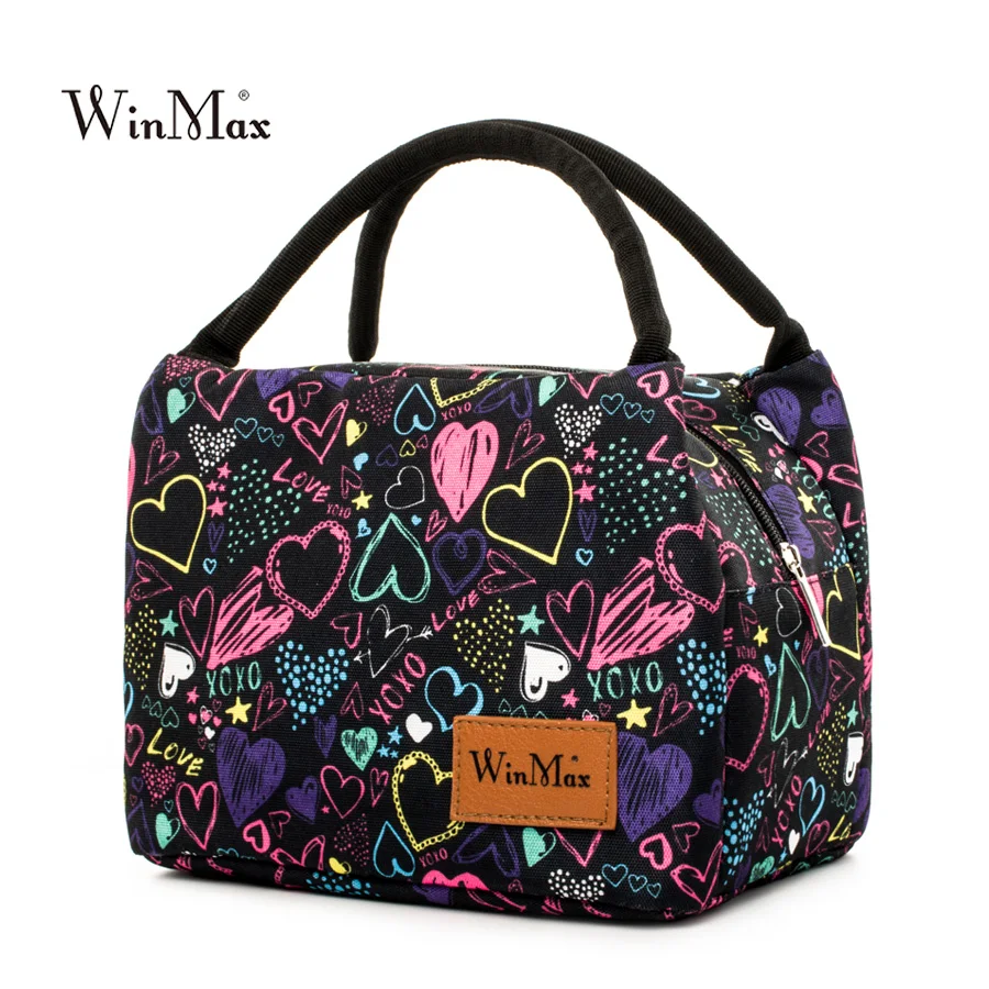 

Winmax New Arrive colorful Insulated Lunch Bag Portable keep Food Safe warm Big Thermal Cooler business launch Box school