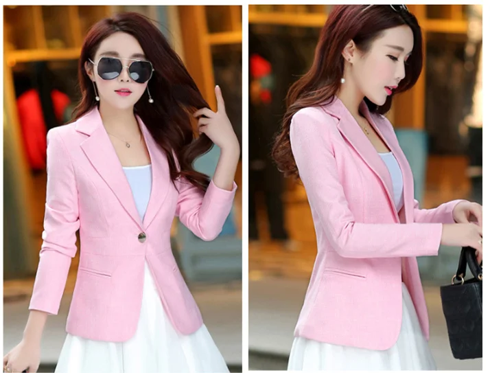 Женские блейзеры и пальто рабочая одежда для офиса маленький костюм с длинным