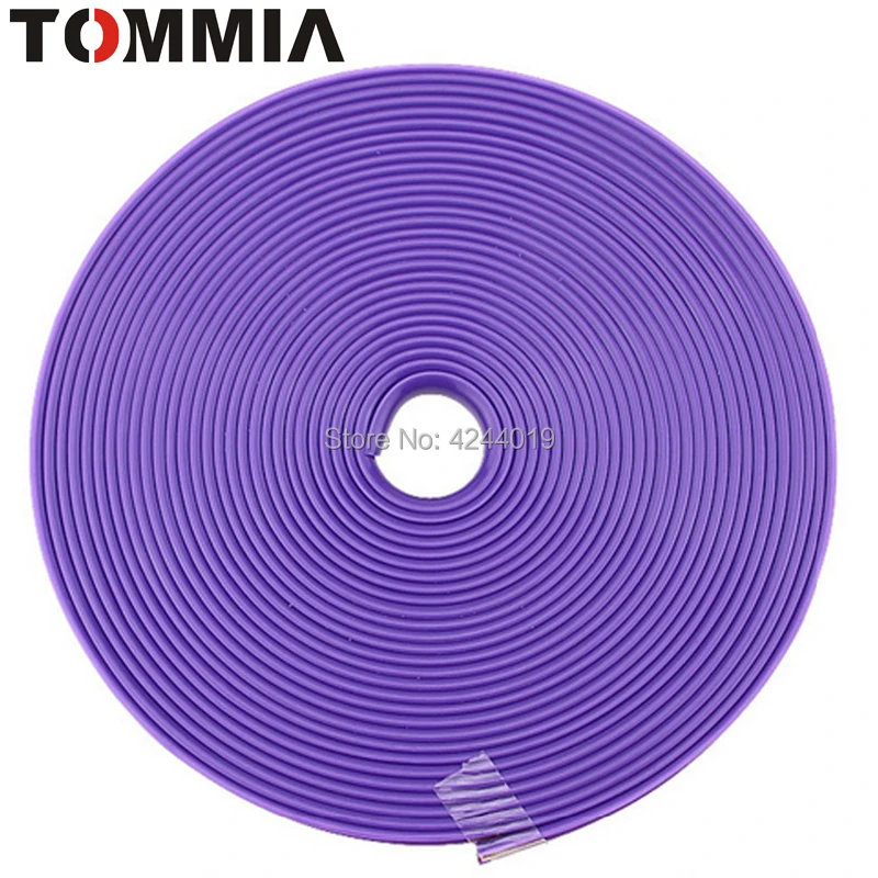 8 м фиолетовая Автомобильная обшивка ступицы для украшения обода колеса