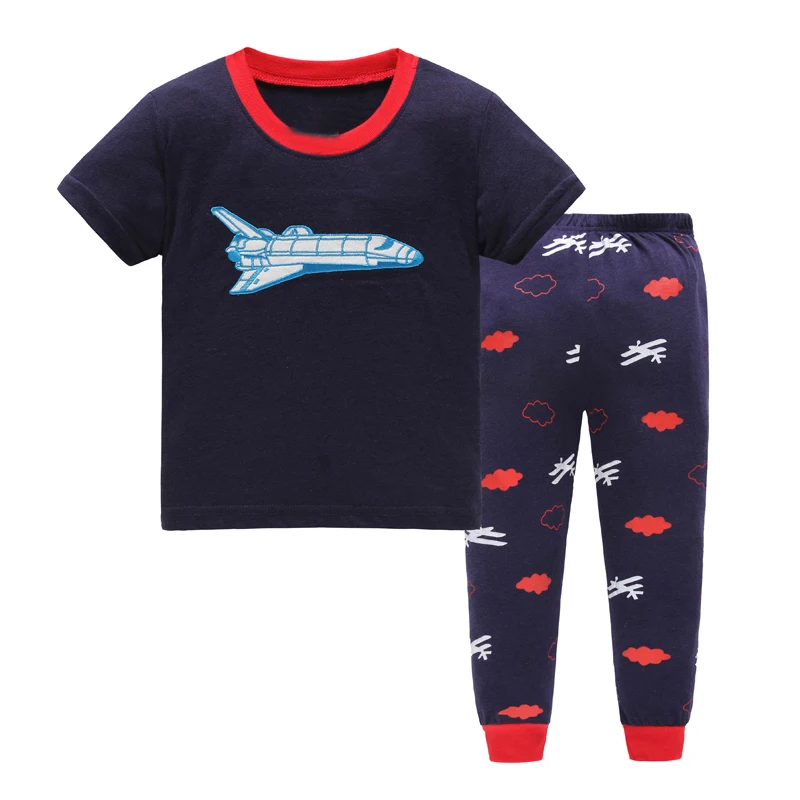 Детская Пижама для мальчиков с героями мультфильмов ракеты узор детские пижамы