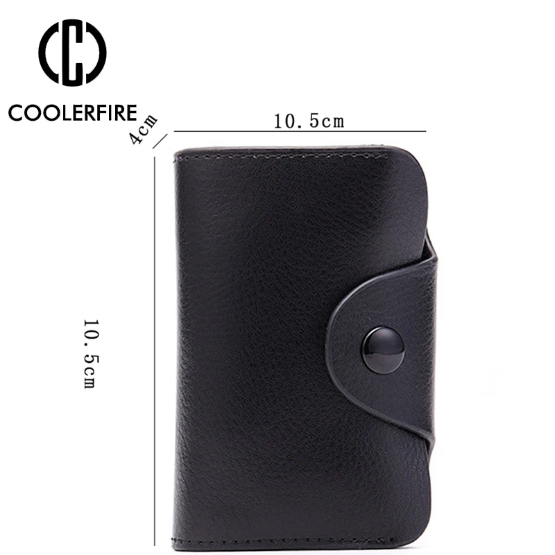 Women Mini Antimagnet Prevent Male Men Business Card Holder Cow Leather Wallet Credit Case Box PJ038 | Багаж и сумки
