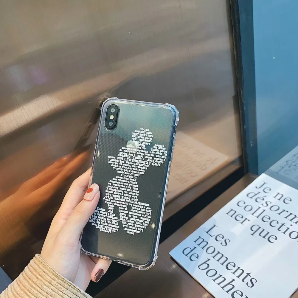 ORYKSZ мультфильм Микки чехол для iPhone X XSMax 8 7 6 s плюс ультра тонкий мягкий R Coque Fundas