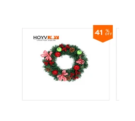 HOYVJOY градиентный шар гирлянда Рождественские венки для украшения праздника вручение Стены Двери
