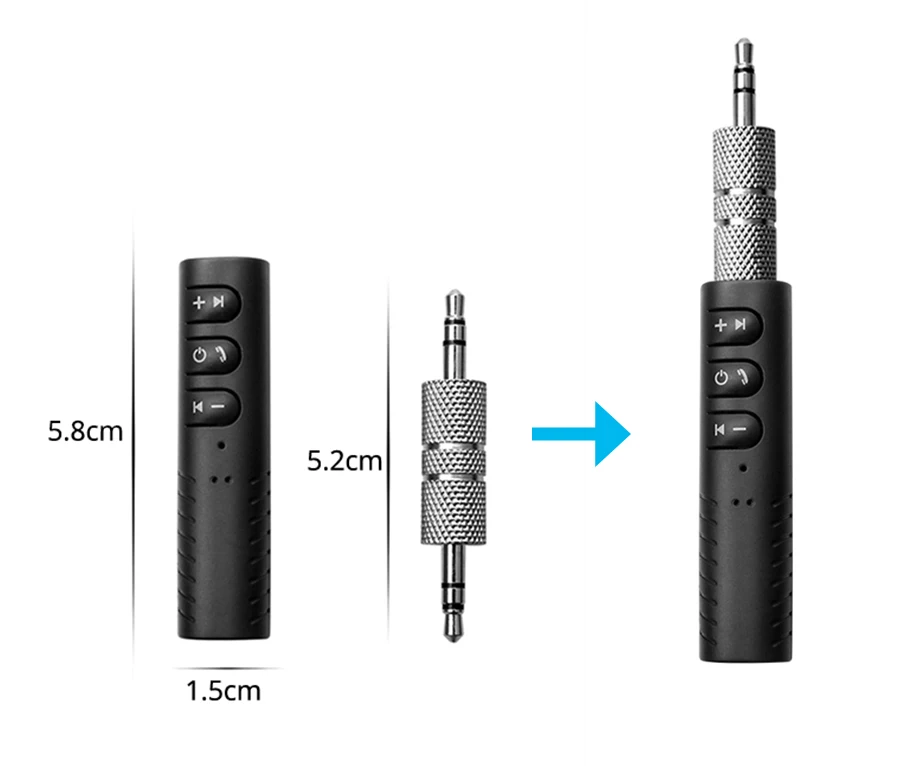 Bluetooth-колонка для автомобиля Bluetooth Aux Универсальный 3,5 мм разъем Hands free авто стерео система музыкальный приемник автомобильные приемники Bluetooth
