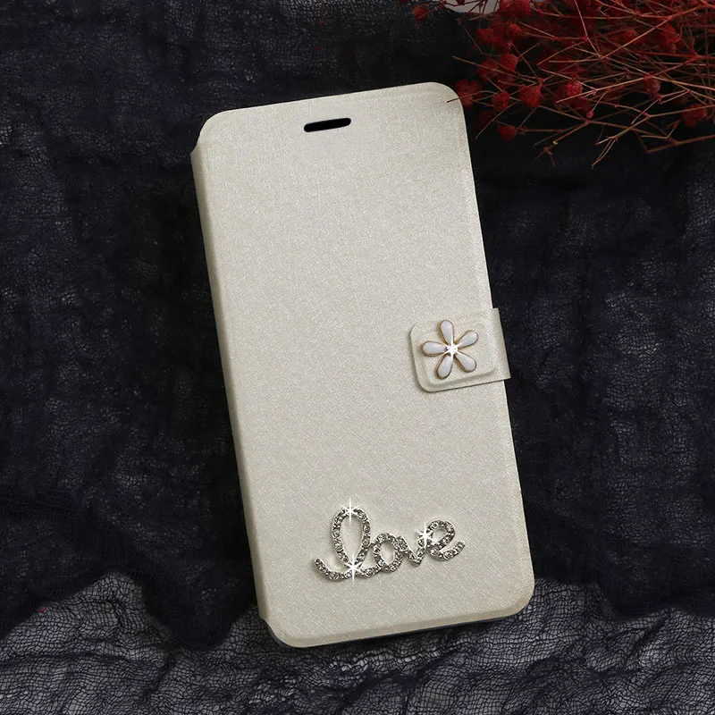 White W Love Для Apple iPhone 4, 4S, 5, 5S, SE, 6, 6 S, 7, 8 Plus, 6 P, 7 P, 8 P Plus, роскошный чехол-книжка из искусственной кожи, чехол-кошелек, мягкий чехол, подставка, Fundas - Цвет: White W Love