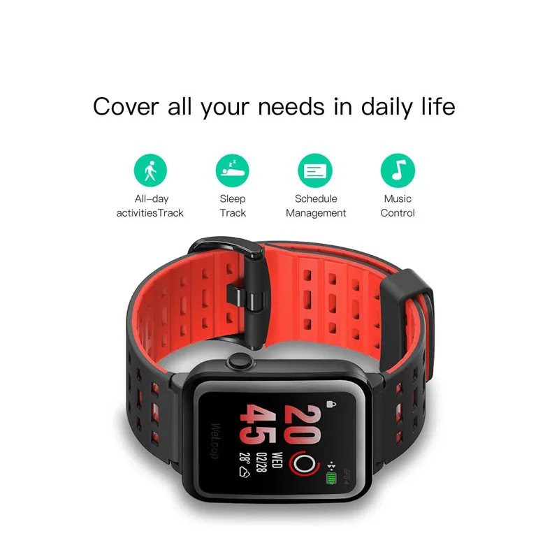 Новый английский Weloop Hey 3 S SmartWatch Мульти Спорт Смарт часы GPS + 50 м Водонепроницаемый
