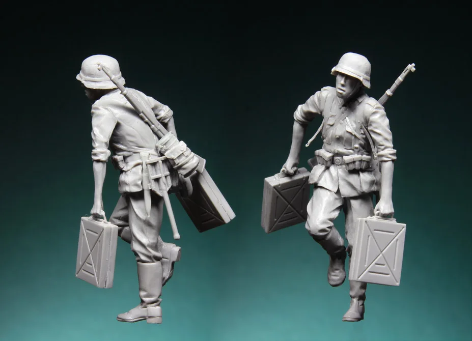 Модель 1/35 фигурки из смолы стандартная немецкая переноска боеприпасов