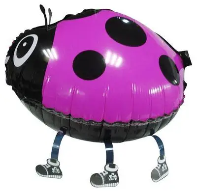 10 шт./лот разные цвета Божья коровка ходячие воздушные шары животные надувные для