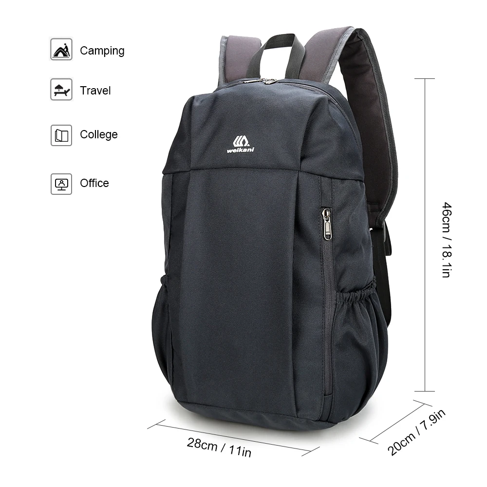 WEIKANI 30L Outdoor Climbing Rucksack Waterproof Laptop Backpack Men Women Travel Daypack School Bag Camping Hiking | Спорт и