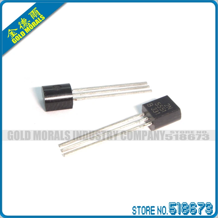 100 шт./лот 2N5551 2N5401 5551 5401 К-92 (50 шт * + 50 2N5551) биполярные транзисторы-BJT PNP Gen Pr Amp |
