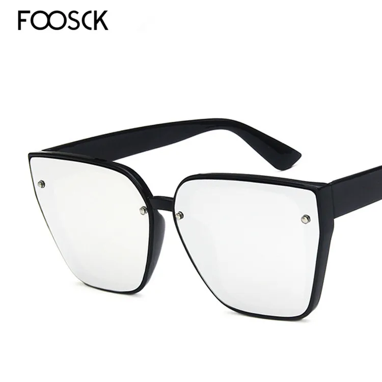 FOOSCK Oculos De Sol Feminino новые модные ретро дизайнерские Супер круглые очки кошачий глаз женские солнцезащитные очки Feminino UV400