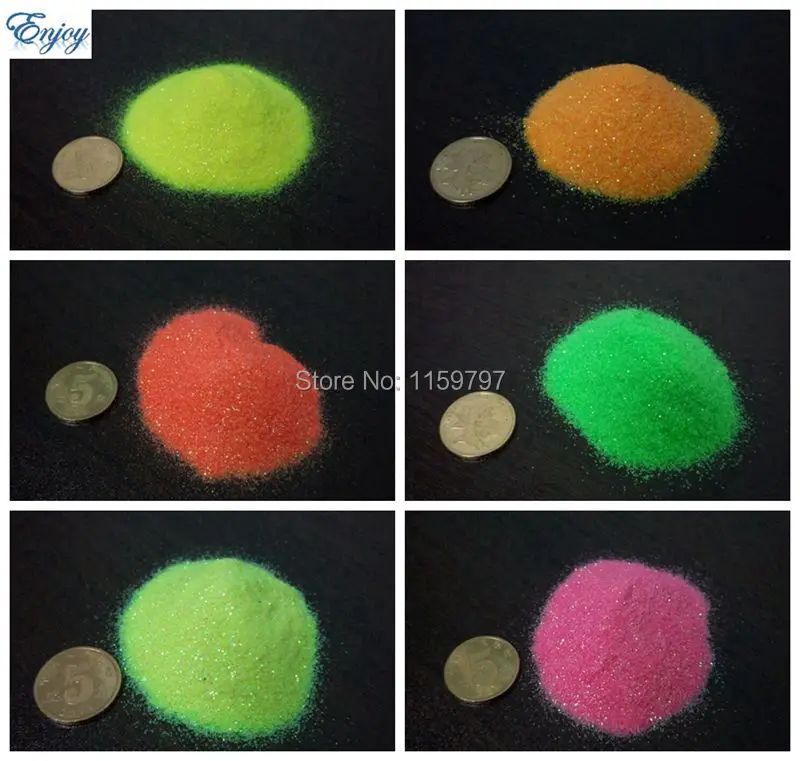 Неоновый блеск порошок блестящий для дизайна ногтей рукоделия аксессуары