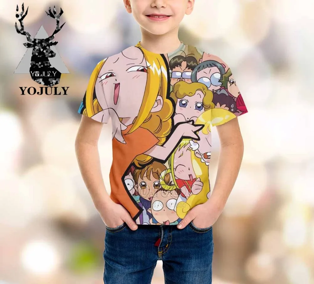 YOJULY Witch Doremi harajuku/детская одежда с 3d принтом для маленьких мальчиков и девочек-подростков детская футболка Лидер продаж, модные топы, футболки Modis A320
