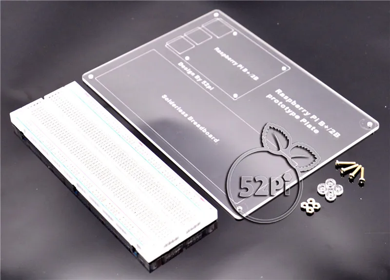 Монтажная пластина для принтера Raspberry Pi 3/2 Model B прозрачная с MB-102 | Компьютеры и