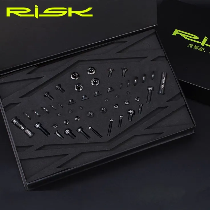Набор велосипедных болтов RISK 49 шт./компл. из титана TC4 велосипедный переключатель