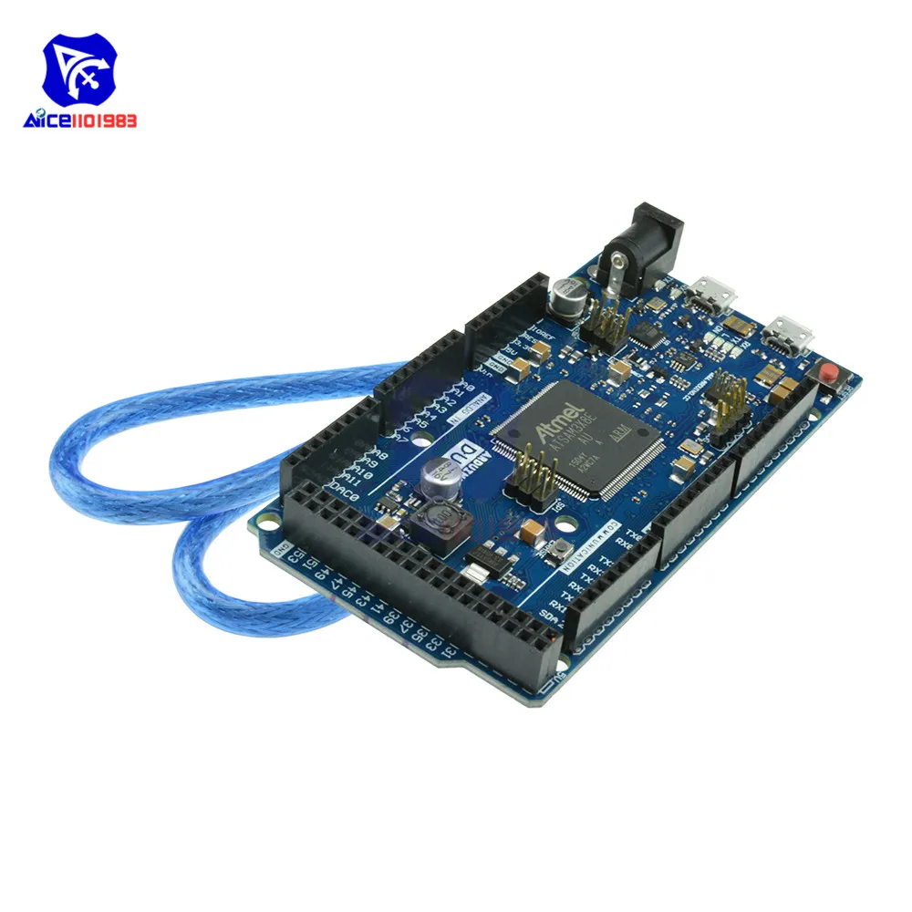 Из-за R3 доска SAM3X8E 32-битный ARM Cortex-M3 Управление плата Модуль гибкий кабель с Micro USB кабель для Arduino UNO/DC 3,3-5 V
