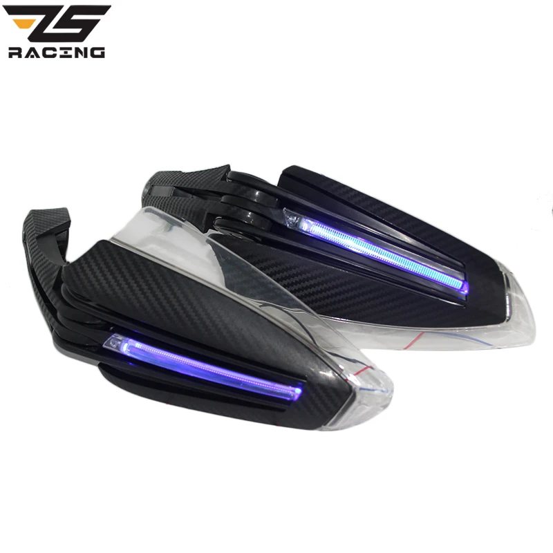 ZS Racing 6 цветов рукавицы для мотоцикла ручные охранники со светодиодной