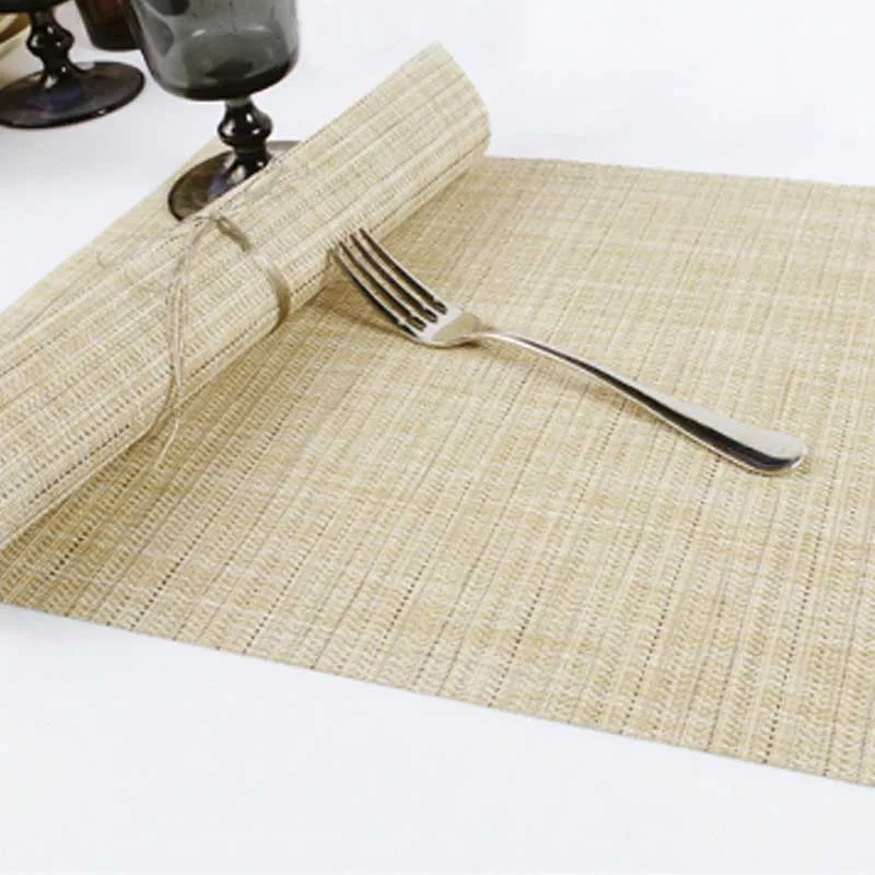 Нескользящие коврики обеденные Настольный коврик с соломенным переплетением