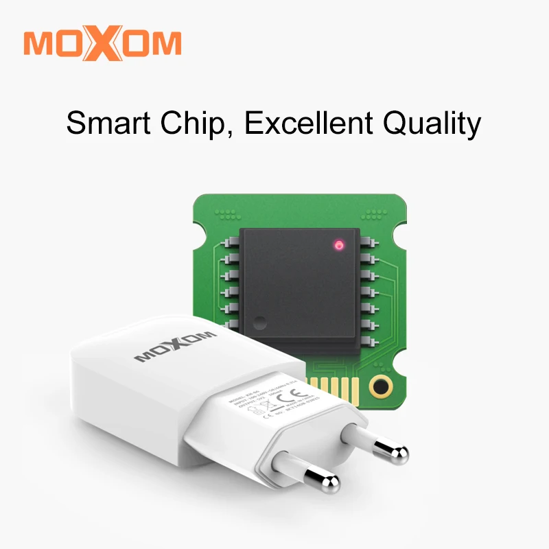 MOXOM дорожное USB зарядное устройство мобильный телефон вилка европейского