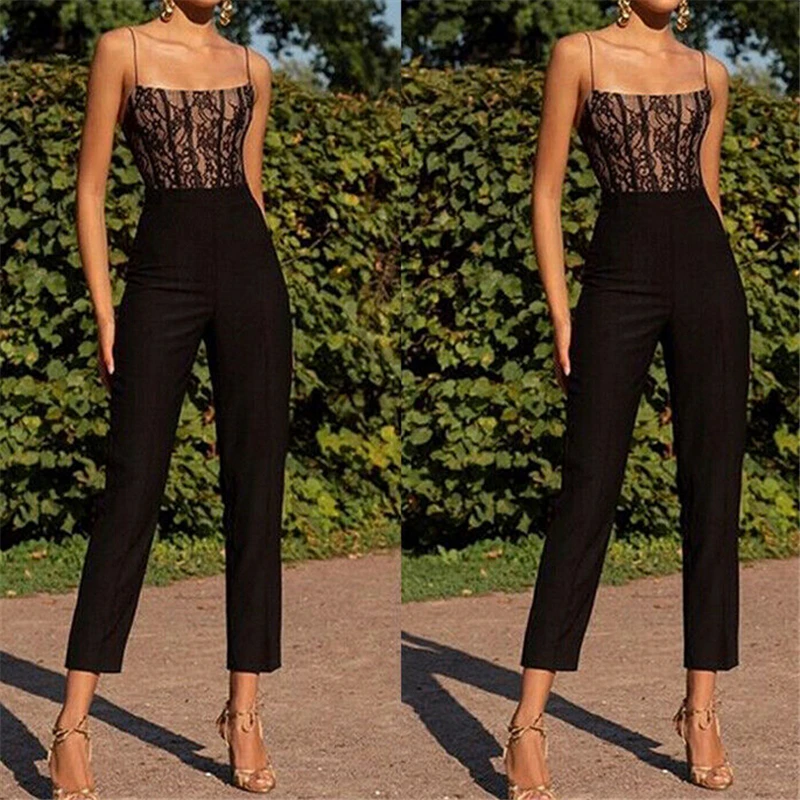 

Jumpsuit Women Lace Romper Streetwear Rompers Womens Clothing Womens Body Suits Summer Ladies Rompers Jumpsuit Casual Bodysuit