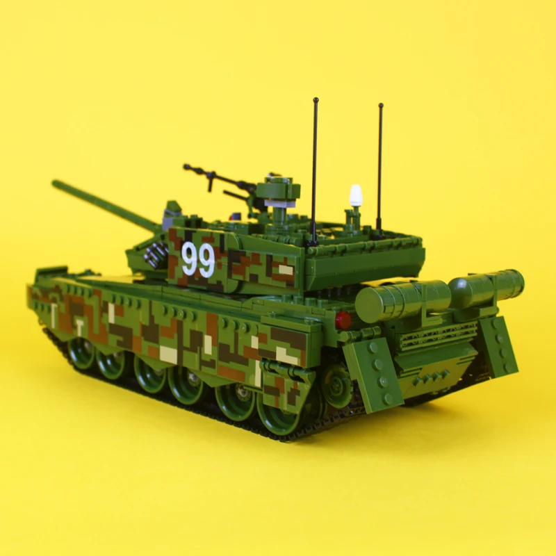 Танк серии основной боевой танк TYPE99 Конструкторы DIY образовательные для детей