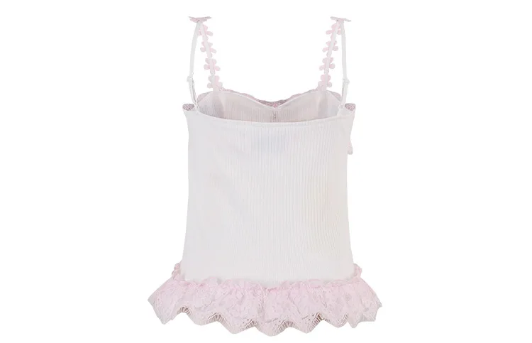 Принцесса сладкий Лолита Camisole конфеты дождь японский сладкий лето мода девичий Бриз чистый прекрасный маленький слинг C22AB7039