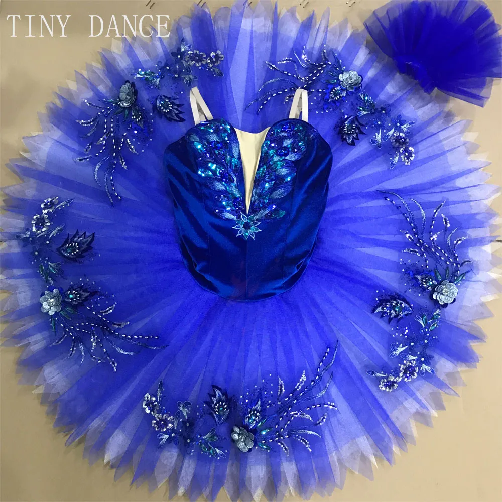 Балетная пачка с острыми рюшами Королевский Голубой балет для девушек и женщин