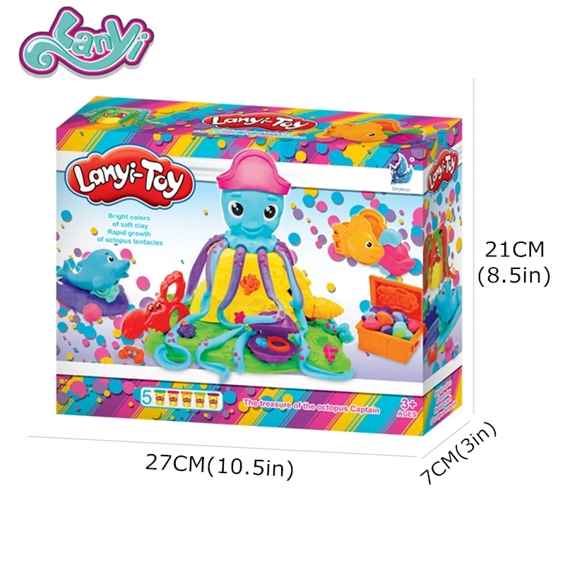 Lanyitoys оригинальная глина для моделирования, полимерная Слизка, мягкая глина, пластилин, красочная глина, пластилин для игры в грязь, слизи, пушистые игрушки для рождественского подарка