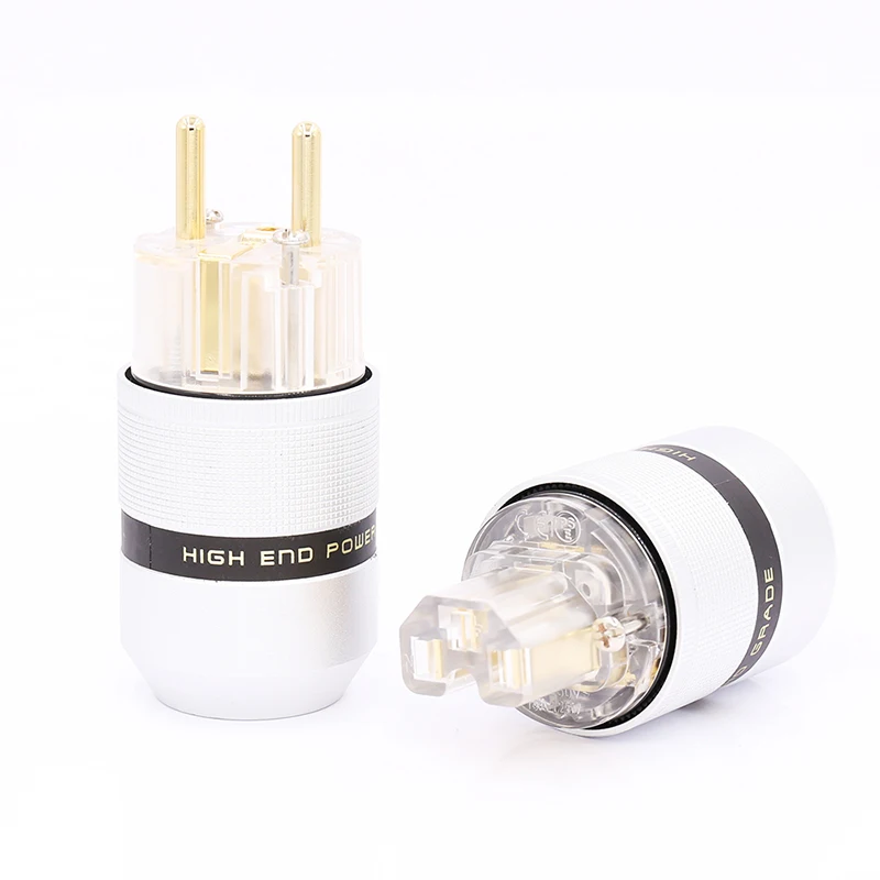 Позолоченный высококачественный HiFi audioTransparent Schuko Кабель питания удлинитель