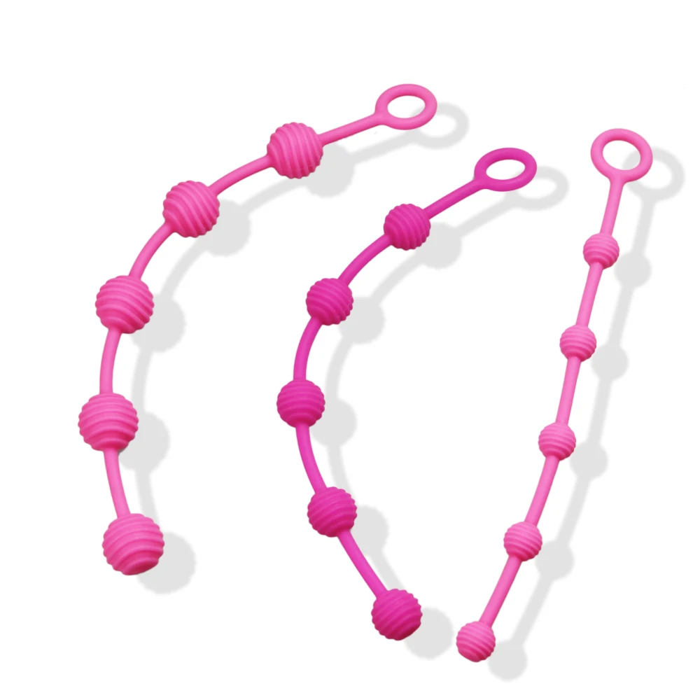 Шариковые бусины цепочка Анальная пробка для игр на заднем дворе мяч Сексуальная