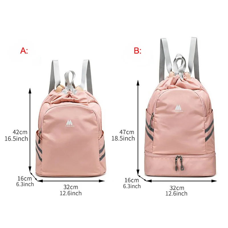 Водонепроницаемый рюкзак со шнурком для студентов большая вместительность