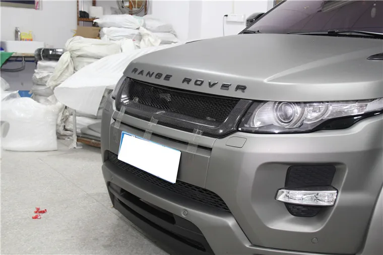 Передняя решетка из углеродного волокна для Land Rover Range Evoque 2012 2013 2014 2015|grille grill|fiber