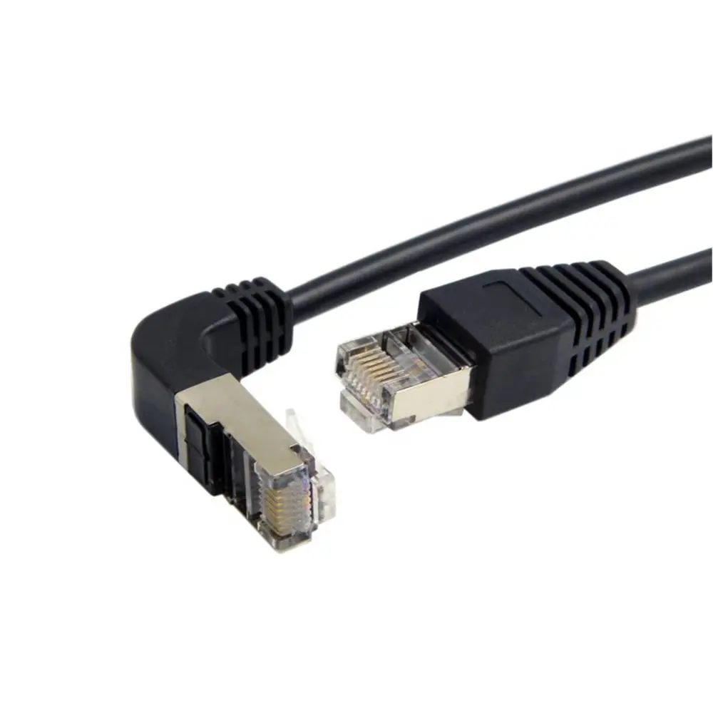 Патч корд 8P8C STP Cat 5e Lan Ethernet под углом 90 градусов 50 500 см|patch cord|lan ethernetcat |