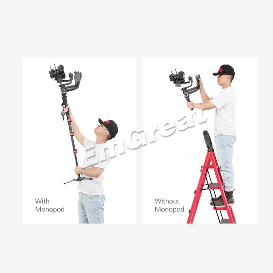 Zhiyun официальный 1 2 м Телескопический монопод с расширенным полюсом для Crane 3 weewell
