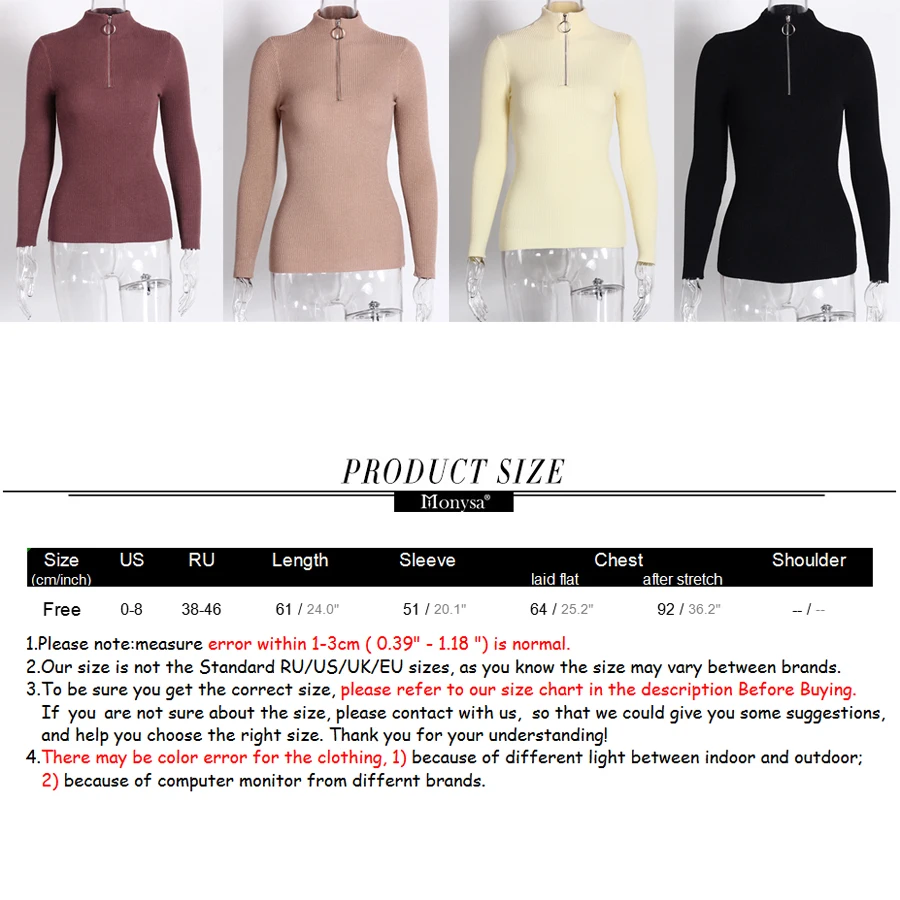 Casual Autumn Winter Sweaters Fashion 2018 Women V Neck Slim Jumpers Knitted Sweater Ladies Pullover Zipper Sueter Mujer | Женская