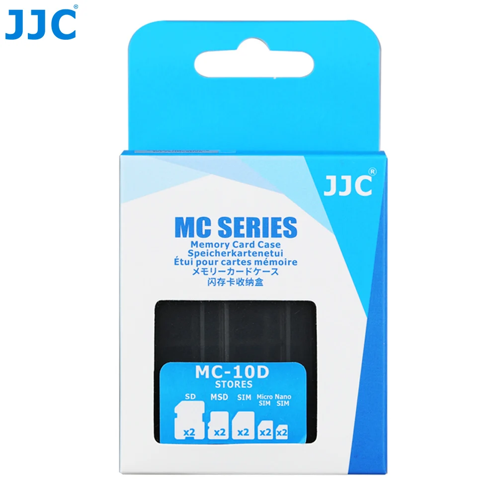 JJC SD CF TF SIM Nano SIM карта водостойкий Чехол для хранения карт памяти камеры компактный жесткий футляр