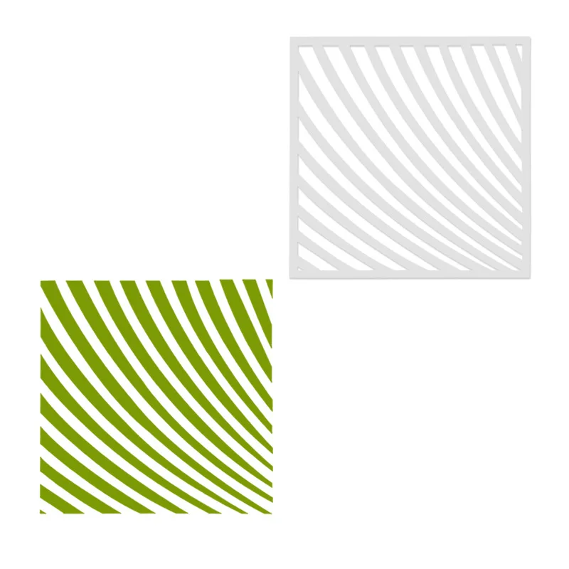 

13*13 Curve Layering Stencils for Diy scrapbook/photo album Decorative Embossing coloring,painting stencil,home decor