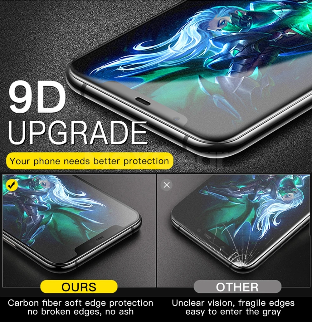 Матовое защитное стекло 9D для Xiaomi Mi 5X 6X 8 Lite 9se Mi9 9 SE Mix 2 s 3 PocoPhone F1 A1 A2 | Мобильные